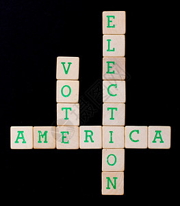 关于木块的信美国投票选举图片