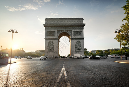 法国巴黎GrandeArmeGrandeArme街和法国Triomphe街和GrandeArme街图片