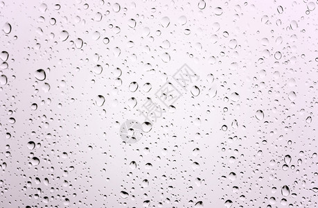玻璃白色抽象背景上的水滴图片