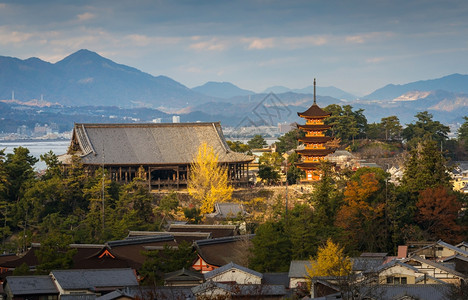 日本广岛宫的神社图片