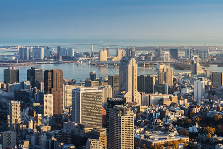 日本落东京市景天线图片