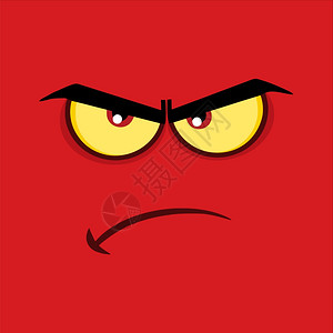 卡通愤怒的表情图片