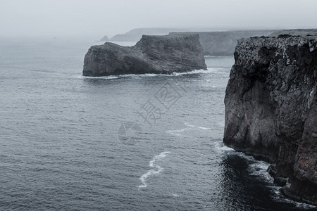 大西洋海岩石岸葡萄牙萨格雷斯图片