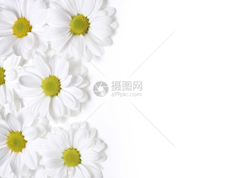 白孤立背景的米花图片