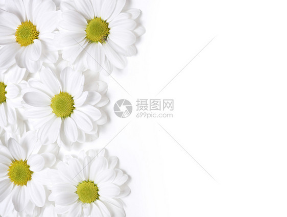 白孤立背景的米花图片