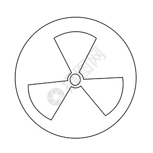 放射符号图标图片