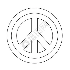 嬉皮和平标志图片