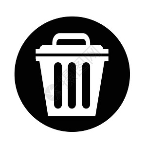 垃圾桶图标回收站可图标背景