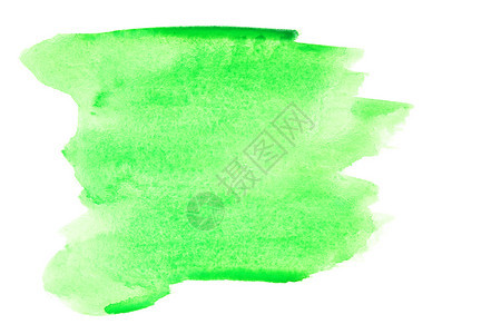 绿色水彩笔刷背景或您自己文字的空间图片