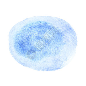 蓝圆水彩色笔风您自己的文字空间图片