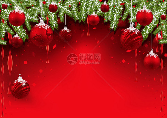 圣诞背景带红色标语图片