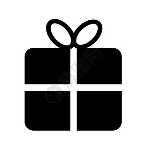 矢量礼物礼品盒符号图标背景