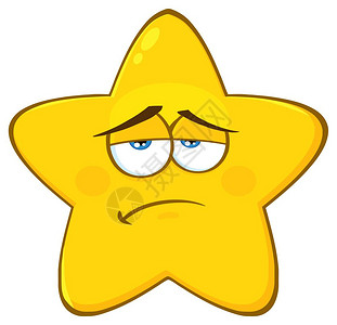 以表达式示的悲情黄色星卡通Emoji脸面字符图片