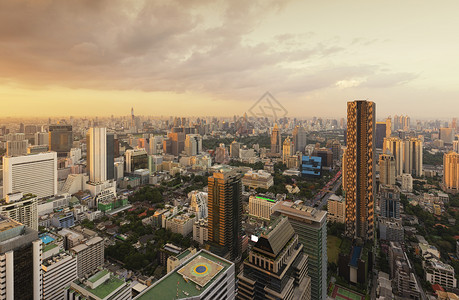 泰国曼谷日落天梯图片