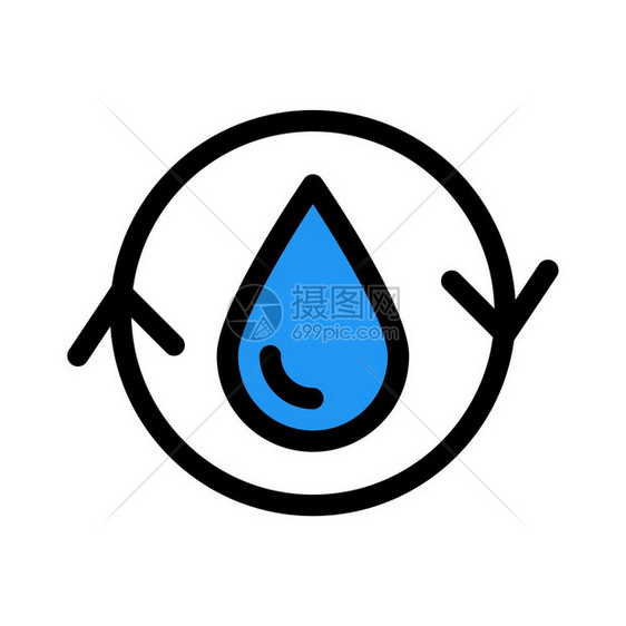 水资源循环利用图标图片