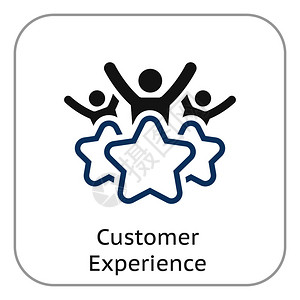 客户经验线图标客户满意度符号客户关系管理孤立的用户界面元素客经验线图标图片
