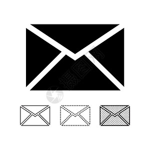 信封图标电子邮件图标矢量背景