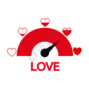 Valentin日用卡片想法Love计量器高清图片