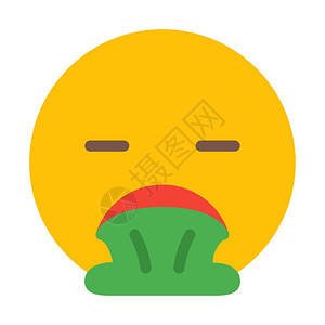 呕吐脸Emoji图片