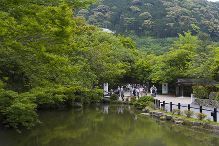 2015年月9日的KYOTO2015年月9日人群聚集在东岛寺庙图片