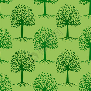 绿树无缝模式暑假背景离开图片