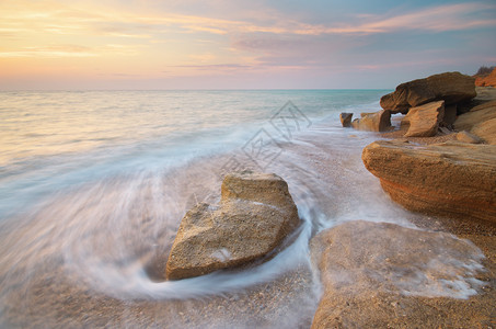 美丽的海景自然构成图片