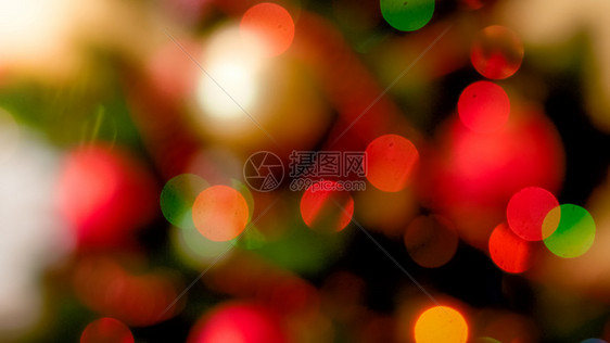 彩色光闪和圆圈的抽象照片完美的圣诞节后光彩色闪和圆圈的抽象图像完美的圣诞节后光和圆圈图片