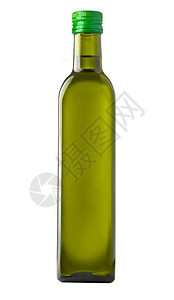 白底隔离的油橄榄瓶图片