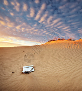 沙漠中美丽的景观自然构成图片