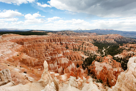 BryceCanyon公园沙石岩的景象图片