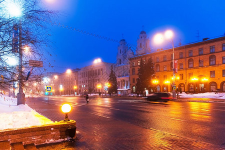 白俄罗斯明克冬全景图片