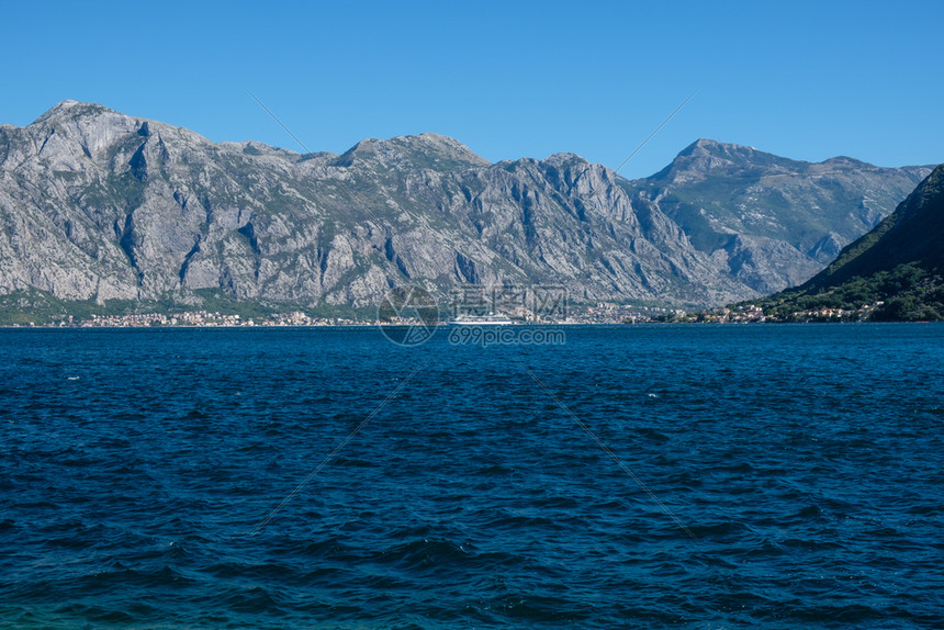 科托尔湾海景全夏季黑山图片