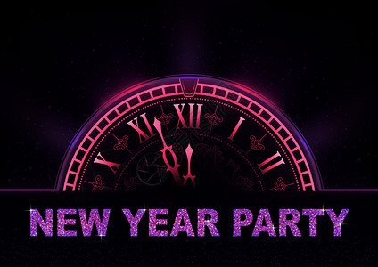 紫色调新年党背景图片