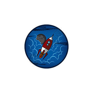空间月探险号空背景图片