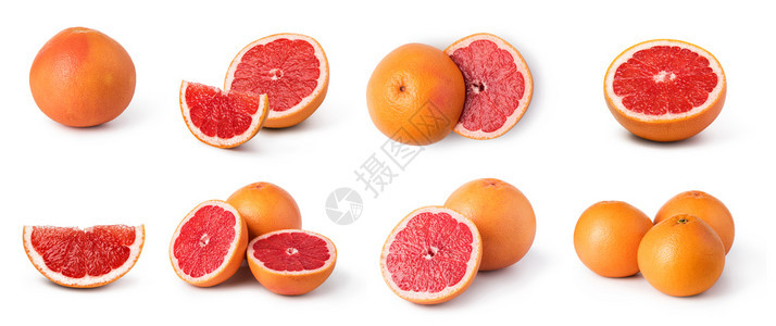 葡萄果柑橘水在白色背景上被孤立背景图片