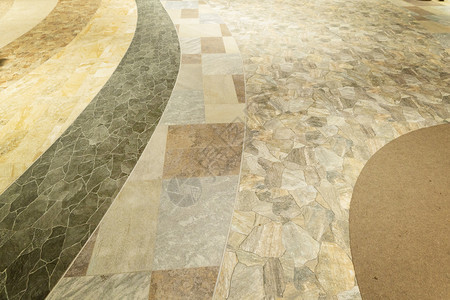 商场许多类型的石地板室内设计装饰背景材料的封闭图片