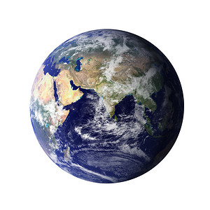 世界地球全模型孤立在白背景上美国航天局提供的这一图像元素图片