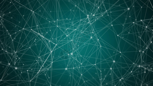 数字计算机据和网络连接三角线和蓝背景未来技术概念领域的数字计算机据和网络连接图片
