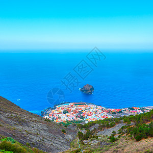 西班牙加那利群岛特纳里费海岸加拉希科镇图片