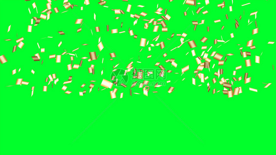 绿色背景上有许多金色彩蛋用于庆祝活动新年晚会生日派对圣诞节或任何假日3D抽象说明图片