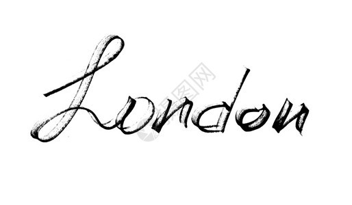 伦敦现代书法手绘笔记字母图片
