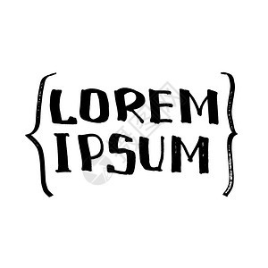 LoremIpcum样本文T恤衫或海报的字母漫画设计图片