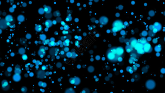 电能闪光粒子效应数字计算机据点在Bokeh黑底的远期技术概念中图片