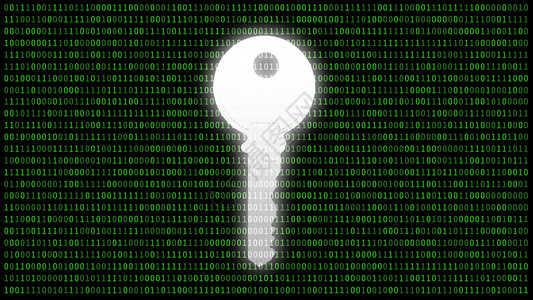 在监控背景矩阵安全技术概念的数字据代码计算机屏幕上保护密码的安全钥匙密码为01或二进制号码3d抽象插图背景图片
