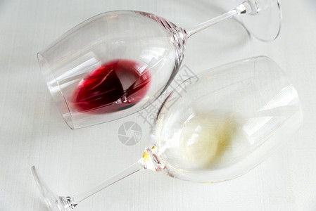 红白葡萄酒眼镜图片