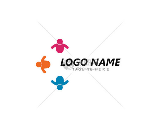 社区护理Logo模板矢量图标图片