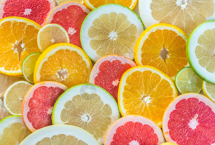 柑橘水果切片最高视图图片