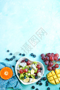 水果沙拉新鲜水果和浆图片