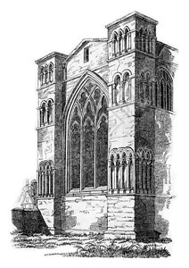 牛津大教堂东端的景象1837年英国丰富多彩的历史图片