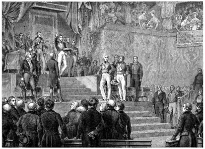 LouisPhilippe在众议院的宣誓法国历史185年图片